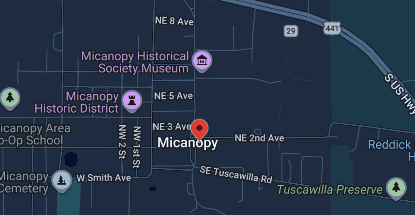 Google Map of Micanopy